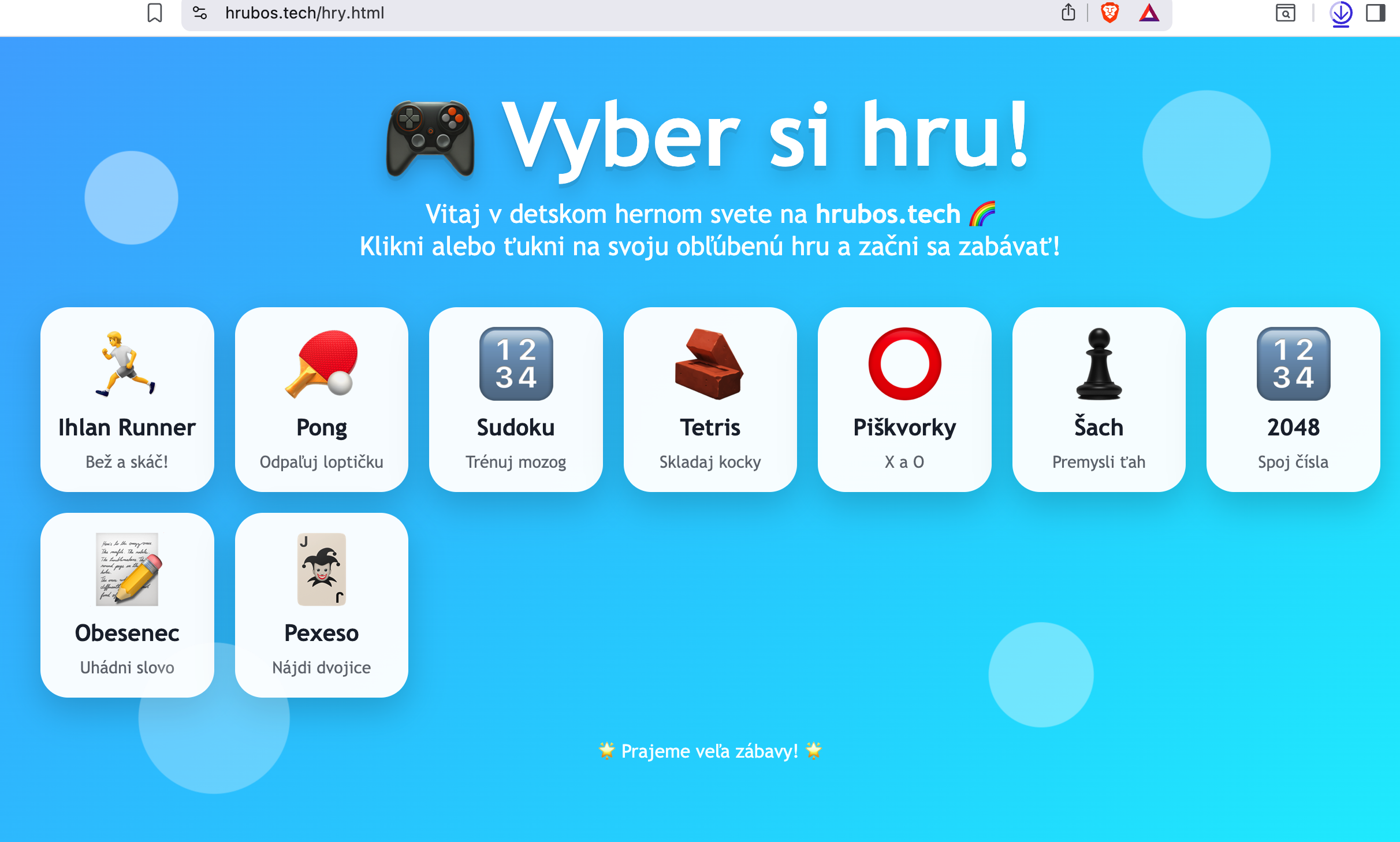 Hruboš Tech predstavuje Hernú zónu pre deti